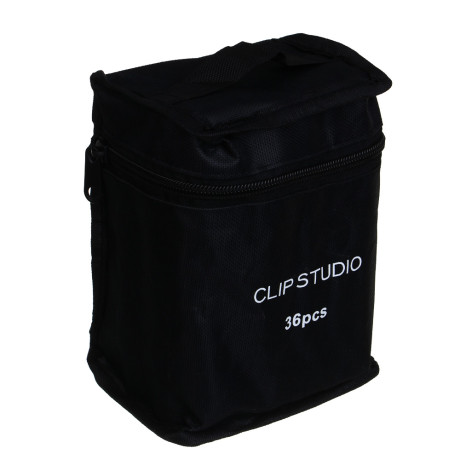 ClipStudio Набор маркеров для скетчинга, 36 цветов, 2-сторонний круг.наконечник/скошенный, чехол