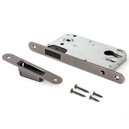 Замок врез МАГНИТНЫЙ 5300-M-GRF (матовый) Apecs (межос -85мм)  \40