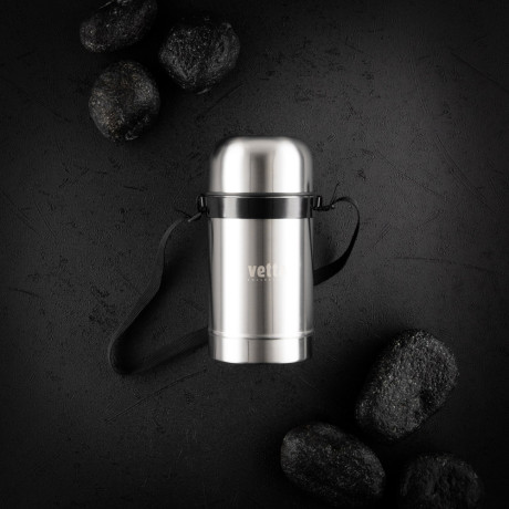 VETTA Термос металлический "Суповой" с широким горлом 0,75л серебристый