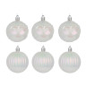 СНОУ БУМ Набор шаров 6 см, 6 шт, белый, 26-152