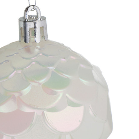 СНОУ БУМ Набор шаров 6 см, 6 шт, белый, 26-152