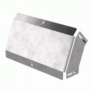 Промрукав Угол вертикальный внешний 45 градусов с крышкой Стандарт 400х100 PR16.0576