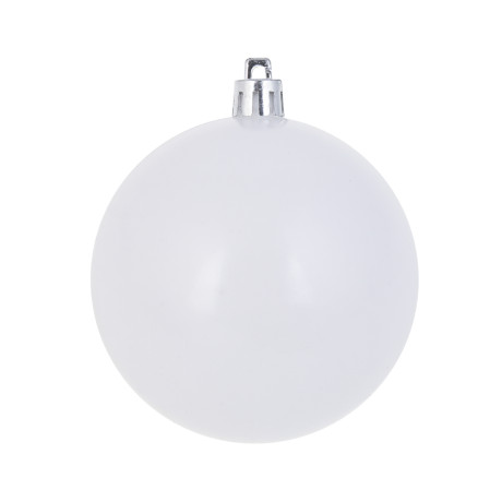 СНОУ БУМ Набор шаров 4шт 8см пластик, белый, 26-233