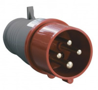IEK силовая вилка ССИ-014 (CEE 014) переносная 3Р+РЕ 16А 380В IP44 (10!) PSR02-016-4