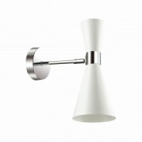 LUMION 3661/1W LN18 069 хром/мат. бел. бра E14 60W QUINN 260x120