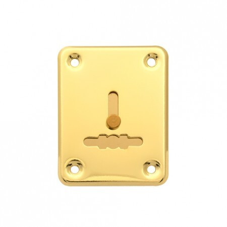 Накладка под сувальду DP-S-01-G со Шторкой (Золото) прямоугол. Apecs  (1штука!)  \20