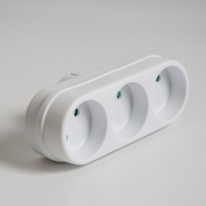 Uniel Разветвитель (тройник) 3роз. 16А, белый S-ES3-16F WHITE