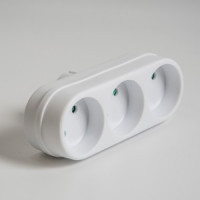 Uniel Разветвитель (тройник) 3роз. 16А, белый S-ES3-16F WHITE