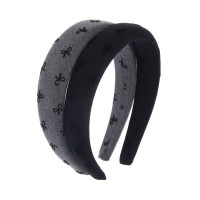 ЮНИLOOK Ободок для волос, 3см, полиэстер, пластик, 2 цвета, ACS25-17