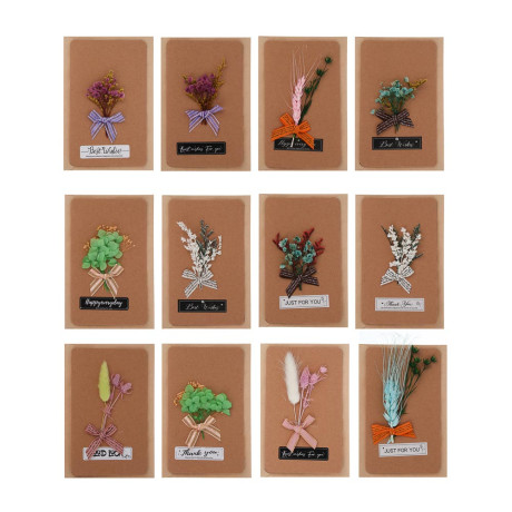 Открытка, 9,5x15 см, бумага, 6 дизайнов