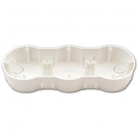 Bylectrica кор. уст. 3-х мест. для твердых стен СУ 219х77х35мм, гроднамид, К-221