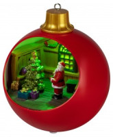 ЭРА фигура новогодняя Шар красный, мультиколор, 3хАА, 15х15х17 EFIS-S03 IP20 60562