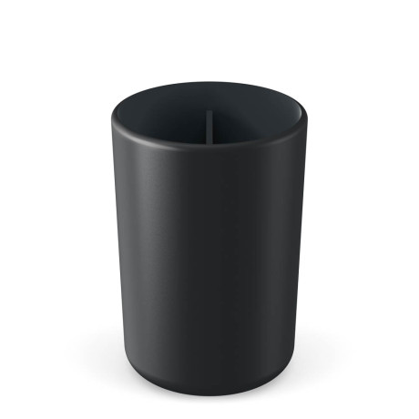 Стакан для зубных щеток Flux, 250мл, черный графит, 7,5х7,5х11см