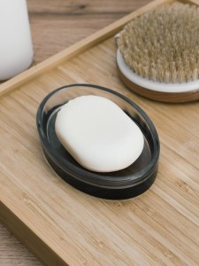 Мыльница ВаннДерГрей, стекло, цвет прозрачно-черный 60700 Master House