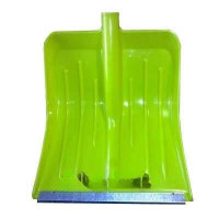 Лопата снеговая пласт с планк 360х420 Малыш ЛЮКС d32 ЗЕЛЕНАЯ