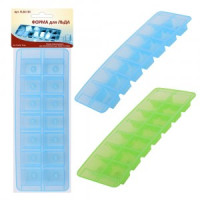 Форма д/льда, 14 ячеек, 23,5*9см (кратность 6шт!!!), пластик VL80-163 Мультидом