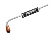 Засов Домарт с пружиной ЗСП-500 мод.2 черный d-16мм5)