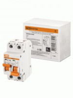 TDM автоматический выкл. с мех. блок. (байпас) ВА47-29Б 1Р+1Р 16А 4,5кА х-ка C SQ0206-0400