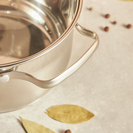 VETTA Берн Кастрюля 18х11см. 2,6л. со стекл. крышкой, индукция