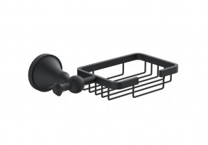 DIADONNA Мыльница настенная металл, черный, D8002-2BL