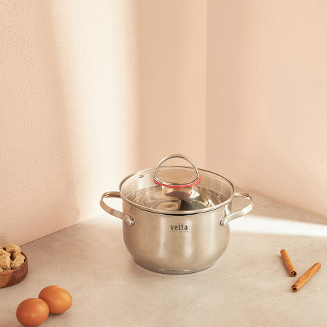 VETTA Бирмингем Кастрюля 18х11,5см, 2,7л, со стекл. крышкой, индукция