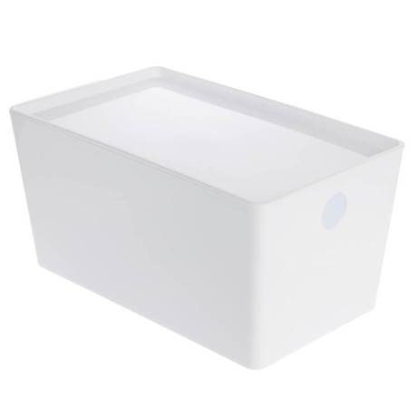 Контейнер с крышкой, белый, 18х15х30см