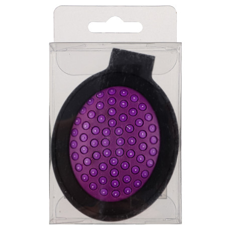 ЮНИLOOK Расческа дорожная с зеркалом, пластик, стекло, 6х8см, 4 цвета