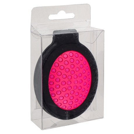 ЮНИLOOK Расческа дорожная с зеркалом, пластик, стекло, 6х8см, 4 цвета