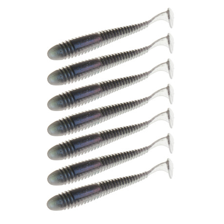 KAIDA Приманка силиконовая ТВИСТЕР 3,5", 9см, 4гр, HT008, 7шт