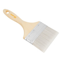 Кисть плоская для лаков &quot;Евро&quot; 4&quot;, искусственная щетина, деревянная ручка MTX