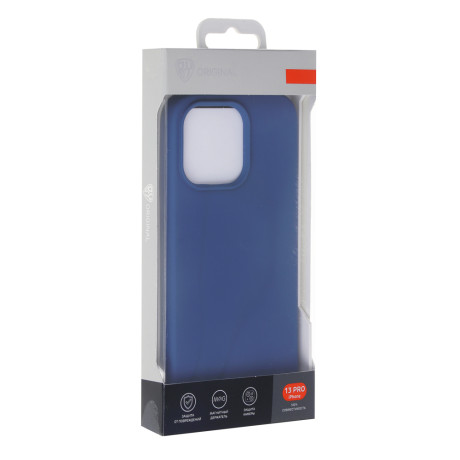 BY Чехол для смартфона MS Цветной, iP - 13 pro, синий, силикон