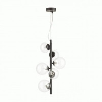 ODEON LIGHT 4818/6 MODERN ODL21 201 черн./прозр. св-к подвесной G9 6x40W диаметр 281мм TOVI