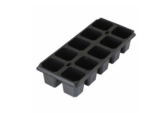 Кассета для рассады, 280х130х60 мм, 10 ячеек, полистирол, 5 шт.