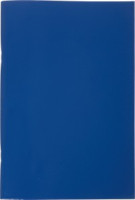 Тетрадь общая А4,96л,клет,скреп,обл.бумвинил,блок офсет-2 Синяя 916991