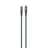 BY Кабель для зарядки Flexi Type-C-Type-C, 1 м, 5А, Быстрая зарядка, PD 65W, зеленый
