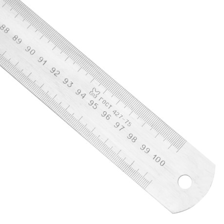 Линейка измерительная, 1000 мм, металлическая