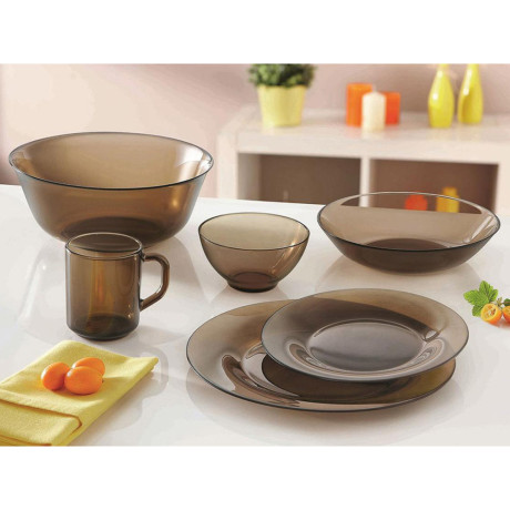 Luminarc Эклипс Амбьянте Салатник 24см, дымчатое стекло, арт. L5175