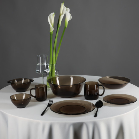 Luminarc Эклипс Амбьянте Салатник 24см, дымчатое стекло, арт. L5175