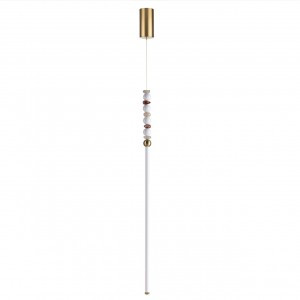 ODEON LIGHT 6640/12L HIGHTECH ODL25 293 св-к подвес. бронз/бел/агат IP20 12W 3500K 220V MONELLA