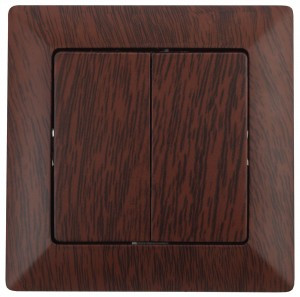 ЭРА Intro Solo выкл. 2 кл. 10А, венге 4-104-10 53591