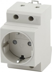 ЭРА PRO розетка на DIN-рейку 16А земля MRD10-16-E