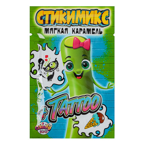 Мягкая карамель "Стикимикс + тату", 5 г