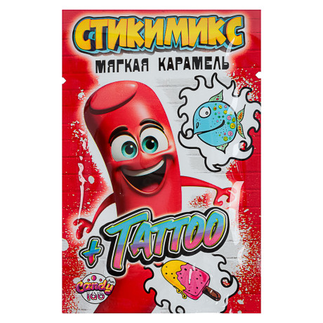 Мягкая карамель "Стикимикс + тату", 5 г