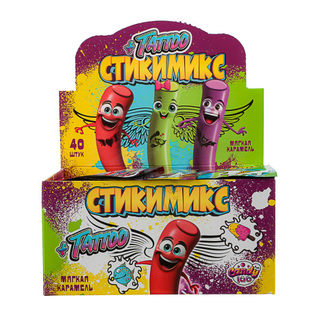 Мягкая карамель "Стикимикс + тату", 5 г