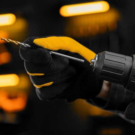 Сверло спиральное по металлу 4 х 119 мм, Р6М5, Golden Tip, удлиненное Denzel