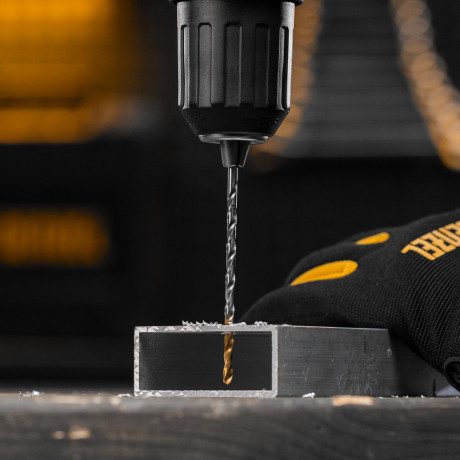 Сверло спиральное по металлу 4 х 119 мм, Р6М5, Golden Tip, удлиненное Denzel