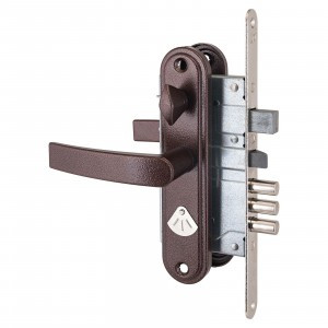 Рязань ЗВ 9-8.3/15 правый медь ЗЩ ЗД  РФ46П-002Ш 88012 Замок врезной с/руч (12)