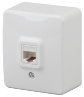 ЭРА Эксперт роз. компьют. ОУ 1 мест. бел. (RJ45) 11-3203-01 (1/16/160)