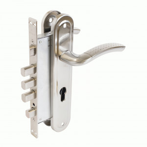 Замок врезной с/руч БУЛАТ  ЗВ 4-4B.60.80.01.08-R АЛЬФА мат. никель без ц/м (ЗВ4-0526R) (10)