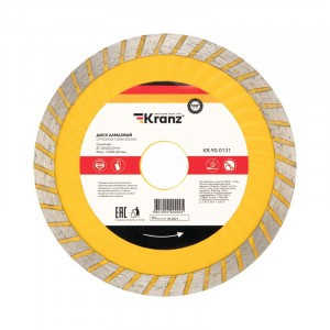 Диск алмазный отрезной Turbo волна 125x22.2x2x10 мм KRANZ (цена за шт) KR-90-0131